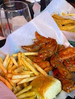 Hot and Sticky Wings and Fries